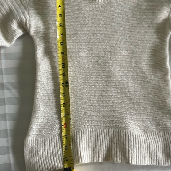 NWOT Madewell Ruffle-Neck Pullover Sweater in Cotton-Merino Yarn, XS - Picture 5 of 7
